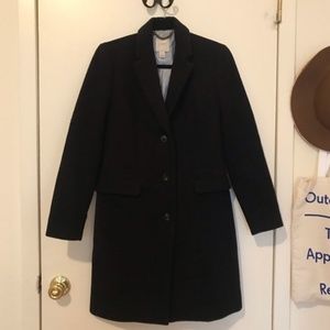 J. Crew Navy Wool Top Winter Coat